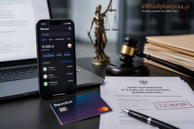 Komornik a konto Revolut i zagraniczny rachunek bankowy